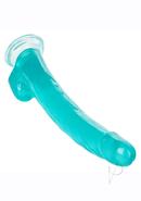 Size Queen Dildo With Balls 12in - Blue