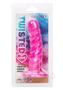 Twisted Love Twisted Ribbed Probe Silicone Anal Probe - Pink